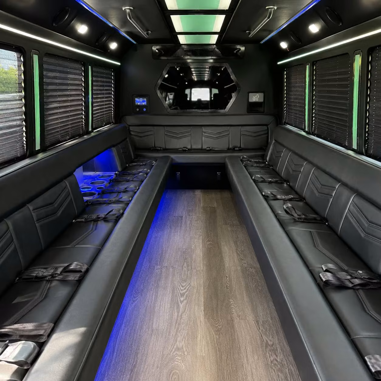 kenosha party buses for prom night led lights sound systems and the full experience